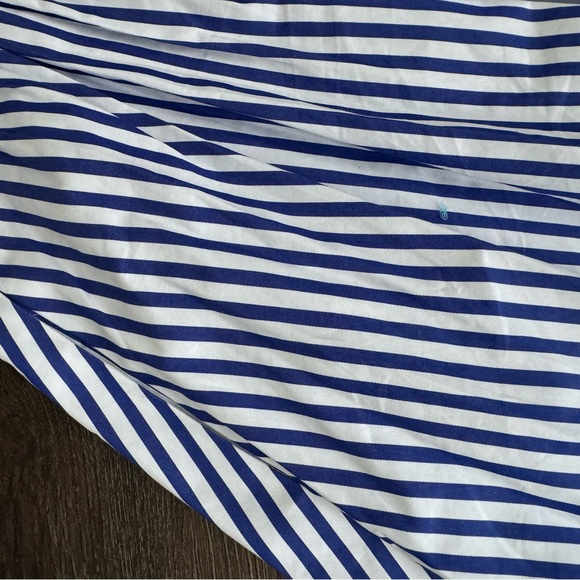 Talbots Blue and White Striped Shirt. New! 100% cotton. - Picture 10 of 11